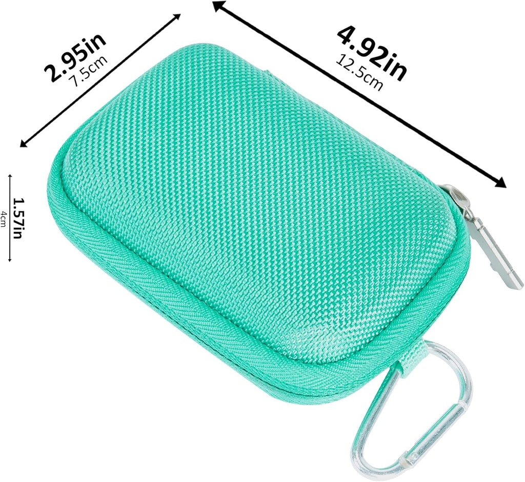 khanka Hard Carrying Case Replacement for Speks Geode Magnetic Fidget Sphere - Pentagons 12-Piece Set - Slate, Holds 24 pieces Magnetic Fidget Sphere, Case Only (Teal)