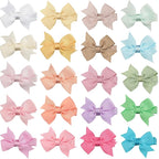 CÉLLOT Hair Clips for Girls - 20PCS Fully Lined Hair Bows Alligator Clips for Toddlers, Kids, Infants, and Babies