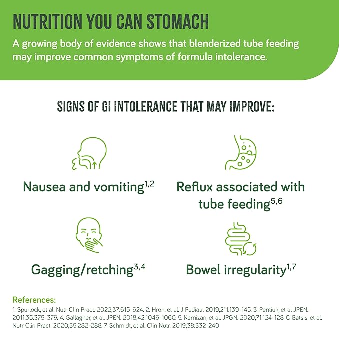 Real Food Blends Turkey, Sweet Potatoes & Peaches - Pureed Food Meals for Tube Feeding with Protein, Vegetables & Fruits - 320 Calories for Lunch & Dinner - 9.4 oz (Pack of 12)