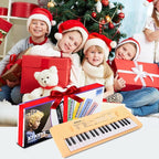 Kids Piano Keyboard, 37 Keys Portable Music Keyboard Early Learning Educational Electronic Music Piano Instrument Toys for 3 4 5 6 Year Old Boys and Girls (Yellow)