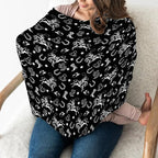 Country Western Car Seat Cover for Baby Cowboy Hat Boots Horse Cactus Stretchy 5-in-1 Covers Adjustable Car Canopy Breastfeeding Cover Wild West Desert Breathable Nursing Cover-Up