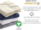 Delara Organic Cotton Luxuriously Plush Washcloths Pack of 6 | GOTS & Oeko-TEX Certified | Premium Quality Face Towels | Feather Touch Technology|650 GSM Long Staple|Soft, Quick Dry & Ultra-Absorbent