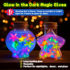 LED Night Light Up, Magic Water Fairy Craft Kit for Kid, Glow-in-The-Dark Magic Gel Water Pets Squishy Kit, Aqua DIY Elf with 18 Molds,100ml Gels, 5000ml Bucket Birthday Gift Make Your Own Sea World