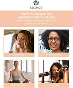 Essence Wearable Aromatherapy Nasal Diffuser – Immunity Blend Essential Oil Nose Ring – Personal Scent Clip for Travel, Work & Everyday Use – Made in USA (3 Pack)