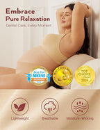 HOFISH Maternity Nursing Bras for Breastfeeding, 3 Pack Pregnancy Deep V Neck Wireless Bra with Extenders & Clips