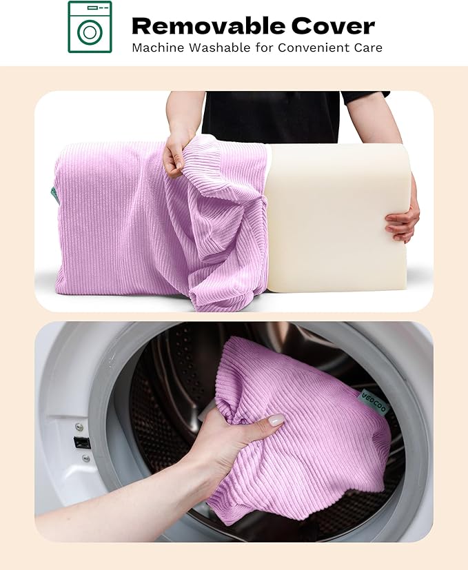 Bed Rail Bumpers Protector, Hospital Bed Rails Padding, Loft Beds and Bunk Beds Bumpers Protector, Premium Soft Memory Foam - Anti-Bump | Fall Prevention, Size 27.6 x 5.5 x 11.8 Inches, Purple