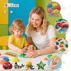 ARTPAR Air-Dry Clay Kit for Kids,12 Marine Animals‌ Modeling Magic Clay Sculpting Tools Set,Non-Toxic, Ultra-Light,Creative DIY School Arts & Crafts Gifts for Boys & Girls Ages 3-12