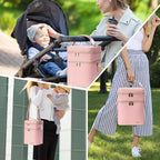 Breastmilk Cooler Bag with Ice Pack Fits 6 Baby Bottles Up to 9 Ounce