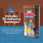 BioSwiss Bandages, Tools Shaped Self Adhesive Bandage, Latex Free Sterile Wound Care, Fun First Aid Kit Supplies for Kids and Adults, 50 Count