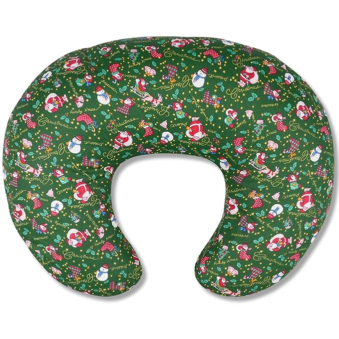 Nursing Pillow, Breastfeeding Pillow with Removable Cover, Ergonomic Breast Feeding Pillow, Baby Feeding Support Cushion for Mom Easier Breastfeeding- Original Size/Christmas