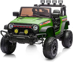 12V Kids Ride on Car Truck, Kids Electric Vehicles Car Ride on Toy w/Remote Control - Army Green