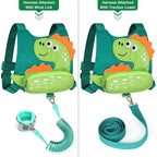 Toddler Harness Leash with Anti Lost Wrist Link, Accmor Cute Dinosaur Kids Harness Children Leash, Adorable Anti Lost Leash Walking Wristband Assistant Strap Belt for Baby Boys Girls Outdoor
