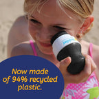 Solar Buddies Sunscreen Applicator - Single Black - Refillable Roll on Sponge Sunscreen, Suncream & Lotion Applicator For Kids, Adults & Families - Holds 3.4fl oz, Perfect Size for Travel