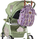 Wrangler Aztec Backpack Organized Daypack Travel Baby Bag with Stroller Strap and Side Bottle Pockets WG2204-9110LV