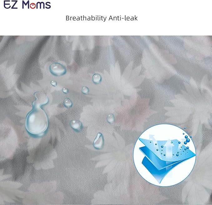 EZ Moms 10 Pack Waterproof Plastic Underwear Newborn Cloth Cover Breathable and Reusable Plastic Training Underwear for Girls Comfortable Waterproof Pants for Baby Suit Swim Diaper Cover Girls 4T