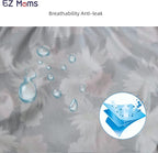 EZ Moms 10 Pack Waterproof Plastic Underwear Newborn Cloth Cover Breathable and Reusable Plastic Training Underwear for Girls Comfortable Waterproof Pants for Baby Suit Swim Diaper Cover Girls 4T