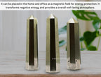 Amazing Gemstone Pyrite Crystal Towers - Natural Healing Crystal Point Obelisk for Reiki Healing and Crystal Grid (3 Inch)