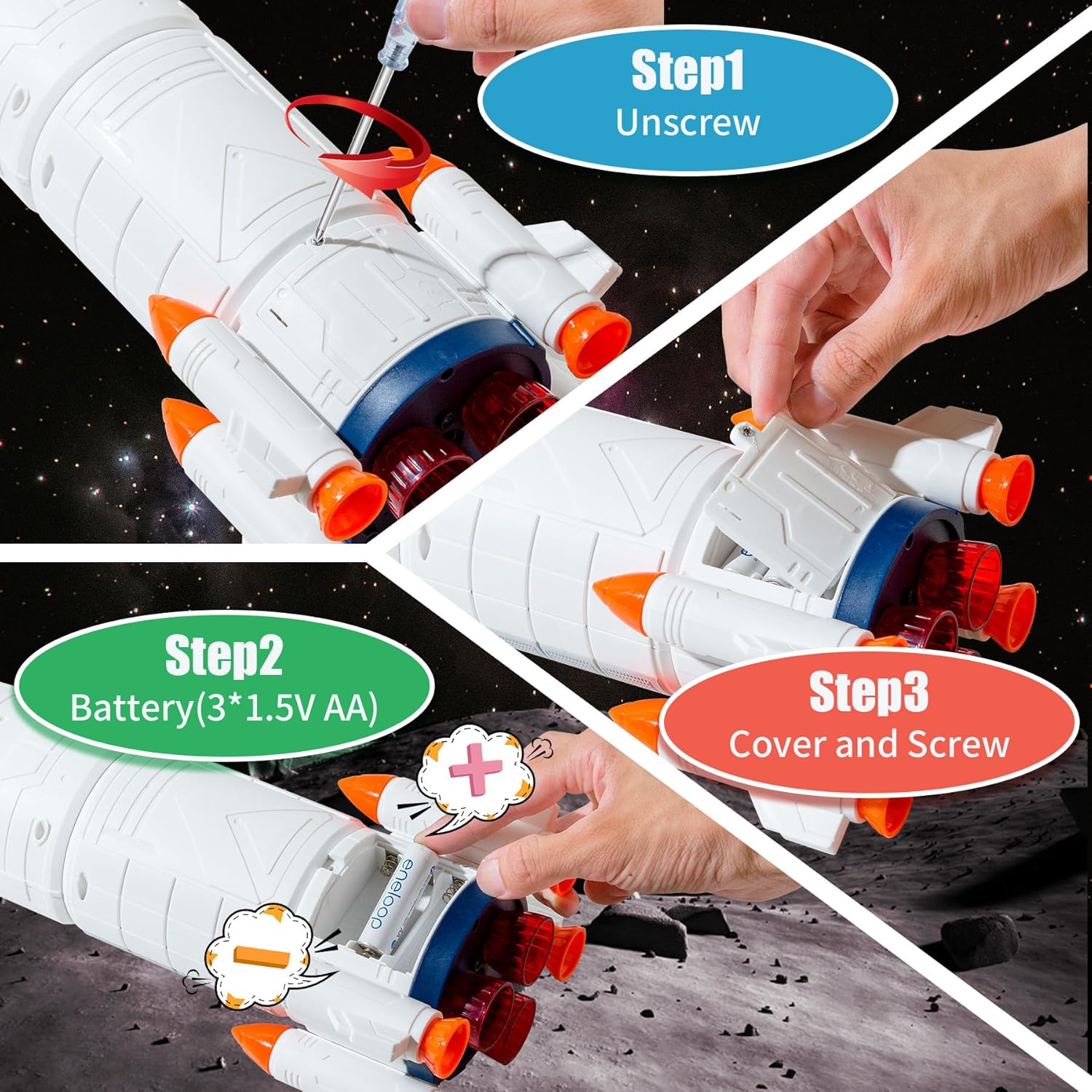 Concentration, Focus, Rocket, Space Shuttle Rocket Toys, Rocket, Toy Rocket, Toys, Educational, Concentration, Learning, Astronaut Toy, Space AdventureToys, Kids Science Educational Toys