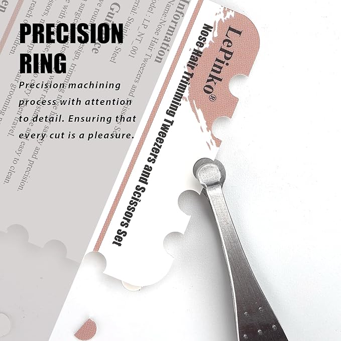 LePinko Nose Hair Trimmer For Men, Nasal Hair Tweezers For Women, Small Scissors For Hair Grooming