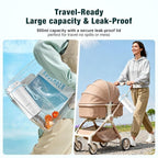 Portable Bottle Warmer for Baby on The Go, 16.91oz 100% Faster Heating & Precise Temperature Control, Leak-Proof Design, Child Safety Lock, Ideal for Travel, Formula & Breast Milk Warmer