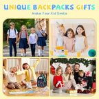 SUN EIGHT Preschool Toddler Kids Backpack Small 3D Cartoon Dinosaur Lunch Daycare School Bookbag Animal Travel Bags for Boy For 2-5 Years old（Cute Dinosaur）