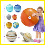 Dan&Darci Inflatable Solar System Planets for Kids - Science Toys - Boys Room Decor Ceiling - Space Gifts - Outer Space Themed Party Decorations - Astronomy Gifts 5-7, 6-8, 8-12 Years Classroom