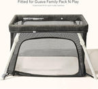 lulumoon Pack and Play Sheets Muslin: Cotton Fitted Sheets for Guava Family Pack N Play - Soft Playard Sheets for Boys and Girls 2Pack