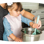 Tiny Twinkle Mess Proof Apron Bibs - 2 Pack Waterproof & Lightweight Baby Bibs for Led Weaning | 100% Recycled Polyester, Easy Clean & Machine Washable (Rose Burgundy,Small 6-24 Months)