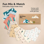 10-Pack Organic Baby Bandana Bibs for Girls - Super Absorbent Triangle Baby Bibs for Drooling and Teething Infant, 100% Cotton Extra Soft for Newborn, Infant 0-36 Months (Cosmo)