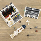 Medieval Gothic Cathedral Building Set – MOC Architecture Castle Model with Stained Glass Windows & Interior Details- Compatible with Lego Building House for Collectors (1553 pcs)