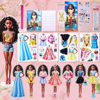 Magnetic Dress Up Dolls, Magnetic Princess Dress Up Paper Dolls, Magnetic Dress Up Dolls for Girls Ages 4-10 Learning Created Imagine Set Birthday Gift (May)