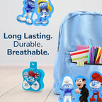 BioSwiss Bandages, The Smurfs in 3D Shaped Self Adhesive Bandage, Latex Free Sterile Wound Care, Fun First Aid Kit Supplies for Kids and Adults, 50 Count Plastic Case