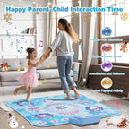Dance Mat for 3-12 Year Old Girls, Frozen Toys Electronic Dance Pad with 8 Button & Wireless Bluetooth, Music Game Birthday for Kids Ages 3 4 5 6 7 8 9 10+