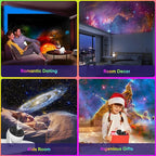 Galaxy Projector, 13 in 1 HD Planetarium Star Projector for Bedroom, 360 Rotating Star Light with Adjustable Knob and Timer for Kids, Ceiling, Gifts, Room Decoration