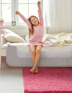 BABELIO Bed Rail for Toddlers, 59" Wide Swing Down & Adjustable Height Toddler Bed Rails for Kids/Elderly/Adults, Baby Side Railing for Twin/Full/Queen/King Size