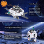 STEM Projects for Kids Age 8-12 Solar Robot Learning Building Science Kit with Solar Panel & Battery Powered 6 in 1 Experiment for Kids, Christmas Birthday Gifts Idea Toy for 9 10 11 Boys Girls