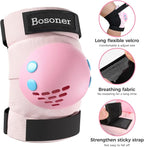BOSONER Kids/Youth Knee Pad Elbow Pads for Roller Skates Cycling BMX Bike Skateboard Inline Rollerblading, Skating Skatings Scooter Riding Sports