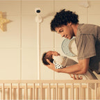 Nanit Essentials Smart Baby Monitor with Wall Mount – 1080p HD Wi-Fi Camera, Sensor-Free Breathing Monitoring, Sleep Tracking, Two-Way Audio, Night Vision, Sound & Motion Notifications, White