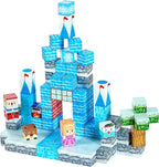 VEVOR Magnetic Blocks, 150 PCS Glacier Castle Set, Magnetic Building Cubes for Kids, STEM Montessori Sensory Toys for Christmas Birthday Gift, Construction Stacking Toy for 3+ Years Old Boys & Girls