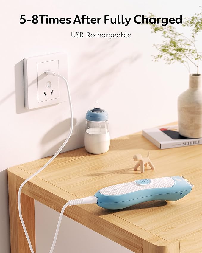 Baby Hair Clippers Quiet Hair Trimmer for Kids Toddler, Silent Hair Clippers for Children with Autism, Waterproof Rechargeable Cordless Ceramic Blade Haircut Kit