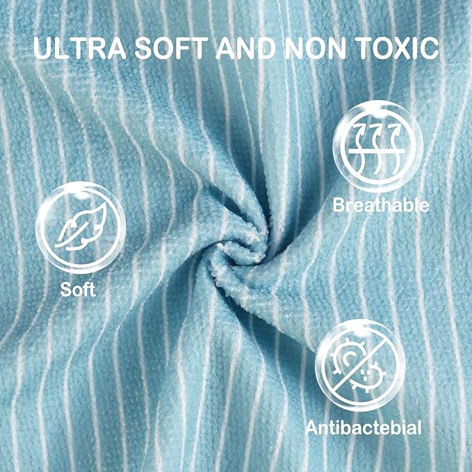 Softan Baby Washcloths, 24Pack Baby Wash Cloths Extra Soft & Ultra Absorbent, Baby Towels and Washcloths Face Towel Unisex for Boys Girls Face & Body, Washclothes Gentle on Sensitive Skin, 9''x 9''