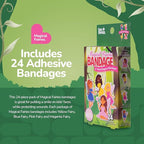 BioSwiss Bandages, Magical Fairies Shaped Self Adhesive Bandage, Latex Free Sterile Wound Care, Fun First Aid Kit Supplies for Kids and Adults, 24 Count