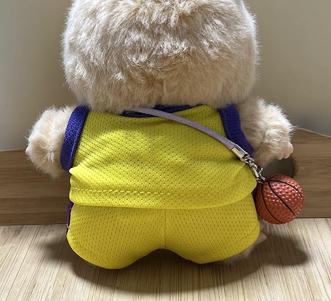 Sports-Themed Basketball Football 3-Piece Set,is Suitable for a 17cm Dolls, Dolls Clothing Accessories ( No Dolls )(NO.23 -Yellow)