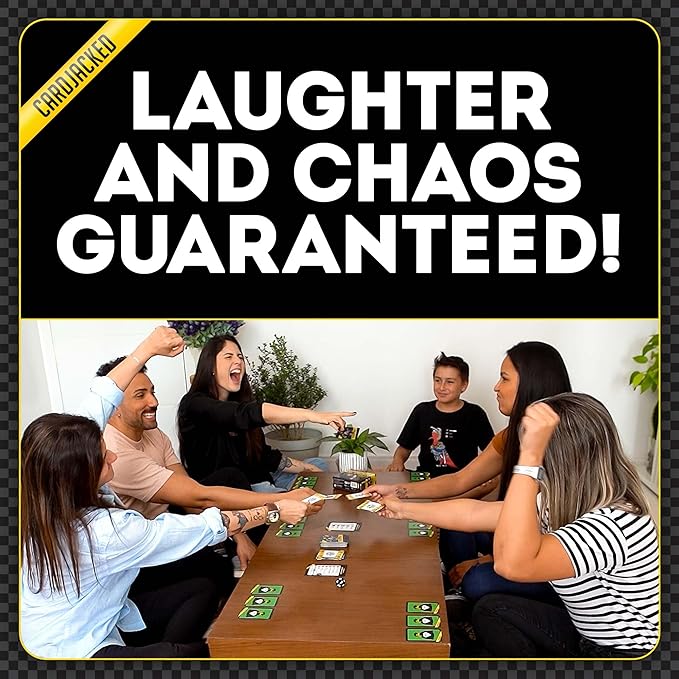 CARDJACKED Party Game – 4-10 Players, Ages 8+, 20+ Minutes – Family-Friendly Strategy for Kids, Teens & Adults for Game Night