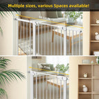 Easy Step Walk-Thru Baby Gate – Adjustable Safety Gate for Babies & Pets, Pressure Mount Kit, Includes Wall Cups & Extensions – 29 to 40.5W x 30.5H inches, CPC Certified