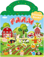 Benresive Reusable Sticker Book for Toddlers 2-4 Years, Fun Travel Stickers for Kids, Waterproof Sticker Books for Toddlers 1-3, Crafts Activities for Todddlers 1-3 2-4 3-5 - Farm