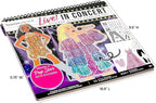Fashion Angels Live! in Concert Sticker Stylist Fashion Set, Includes Concert Venue Style Boards, Popstar Silhouettes & 600+ Stickers, Ideal Gift for Kids & Teens