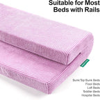 Bed Rail Bumpers Protector, Hospital Bed Rails Padding, Loft Beds and Bunk Beds Bumpers Protector, Premium Soft Memory Foam - Anti-Bump | Fall Prevention, Size 27.6 x 5.5 x 11.8 Inches, Purple