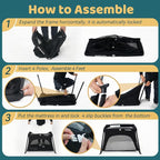 Pamo Babe Travel Crib Lightweight Baby Playard with Mattress Compact Play Yard with Detachable Legs