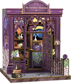 CUTEBEE Book Nook Kit - DIY Miniature House Dollhouse Kit for Adults and Teens, Booknook Tiny House Bookshelf Decor 3D Wooden Puzzle, Gifts for Family Friends (The Astrology Bookshop)